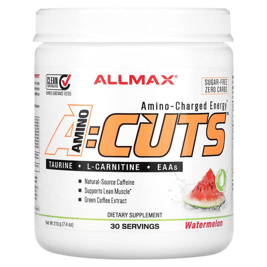 ALLMAX-ACUTS- Amino-Charged Energy-Watermelon-7.4 oz (210 g)