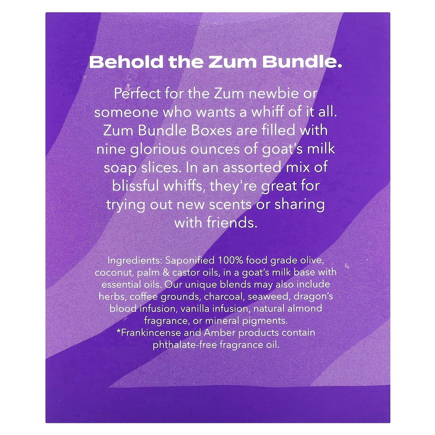 ZUM, Zum Bar, Goat's Milk Soap Bundle Box, 7 Bars