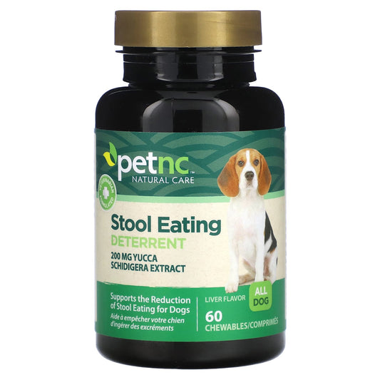 petnc NATURAL CARE-Stool Eating Deterrent-All Dog-Liver-60 Chewables