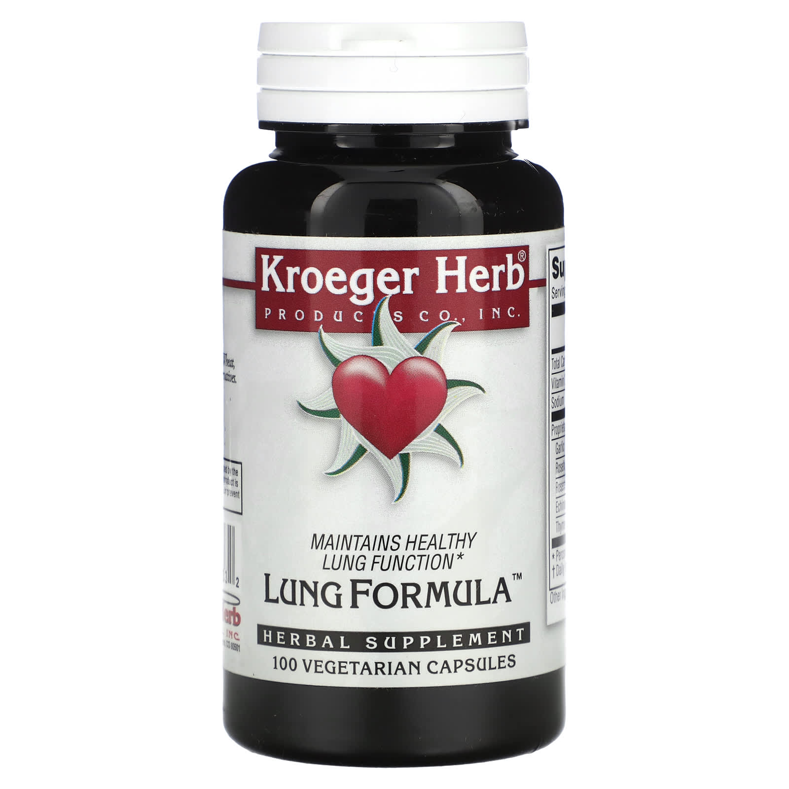 Kroeger Herb Co-Lung Formula-100 Vegetarian Capsules