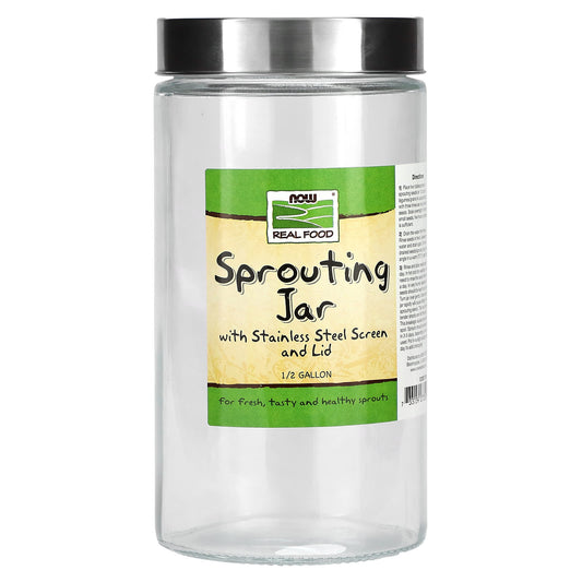 NOW Foods-Sprouting Jar-1/2 Gallon