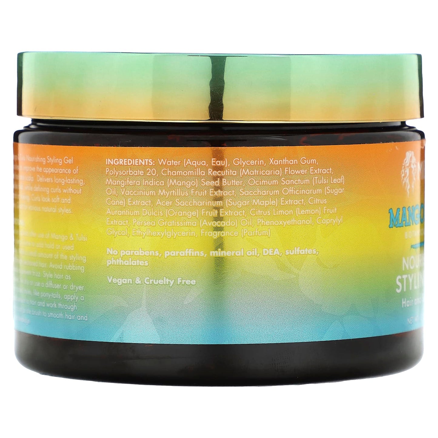 Mielle, Nourishing Styling Gel, Mango & Tulsi , 12 oz (340 g)