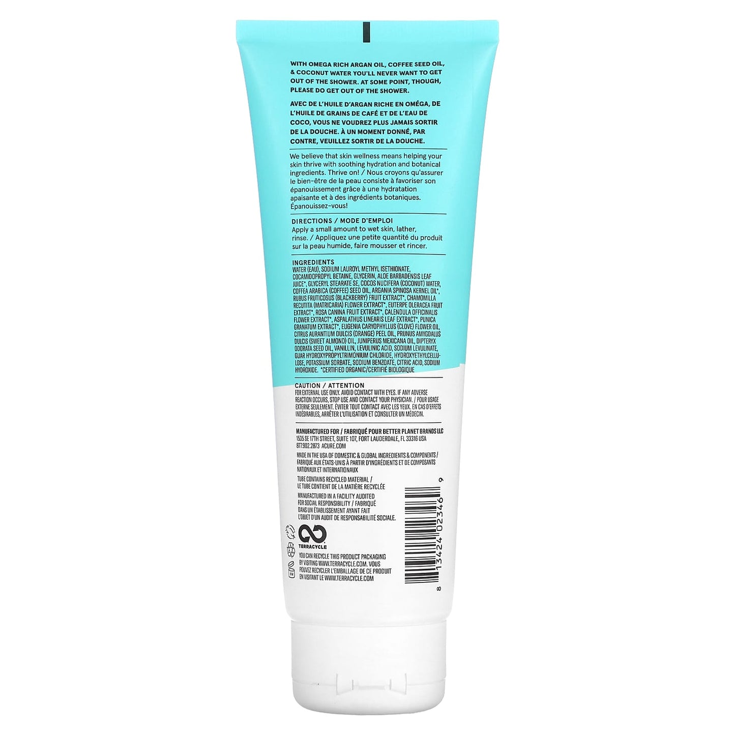 ACURE, Conditioning Body Wash, Coconut & Coffee, 8 fl oz (236 ml)