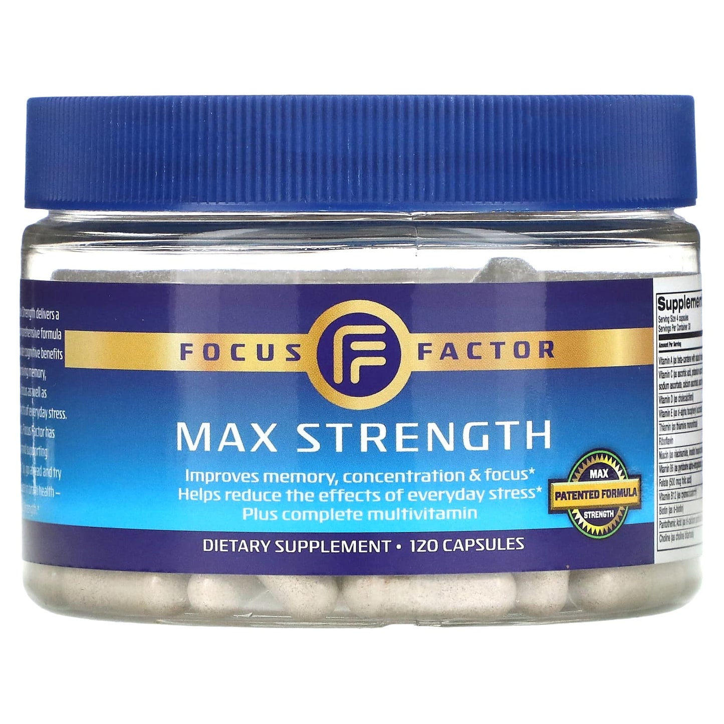 Focus Factor, Max Strength, 120 Capsules