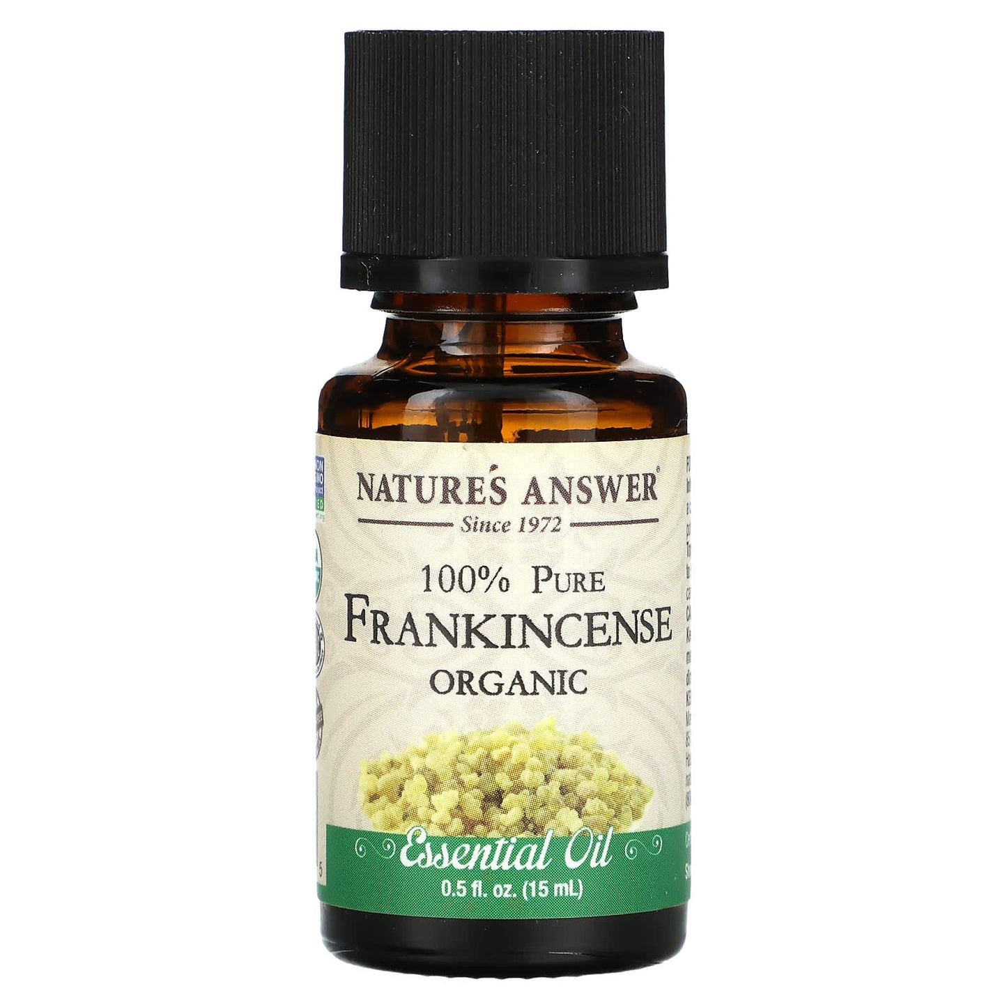 Nature's Answer, 100% Pure Organic Essential Oil, Frankincense, 0.5 fl oz (15 ml)