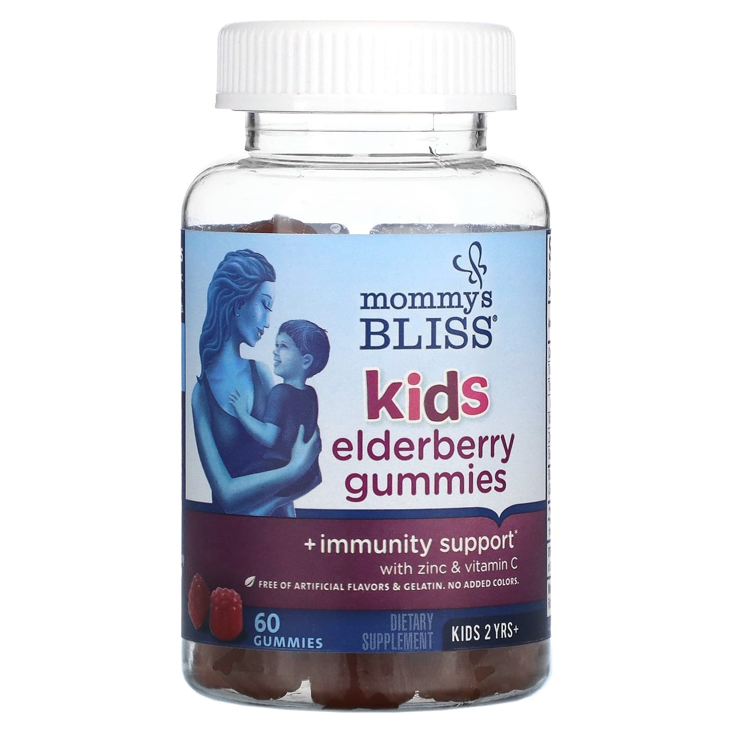 Mommy's Bliss-Kids-2 Years+-Elderberry Gummies + Immunity Support-60 Gummies