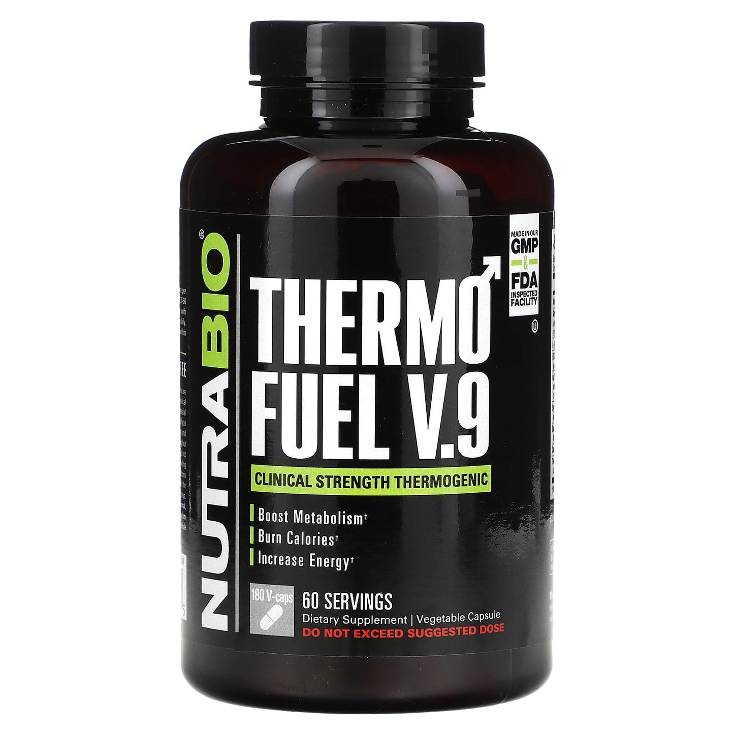 NutraBio-ThermoFuel V.9 for Men-180 V-Caps