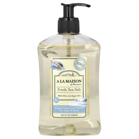 A La Maison de Provence-Hand and Body Liquid Soap-Fresh Sea Salt-16.9 fl oz (500 ml)