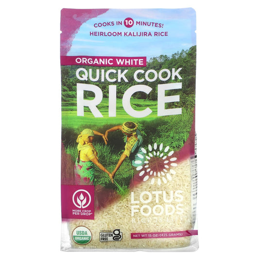 Lotus Foods-Organic White Rice-Quick Cook-15 oz (425 g)