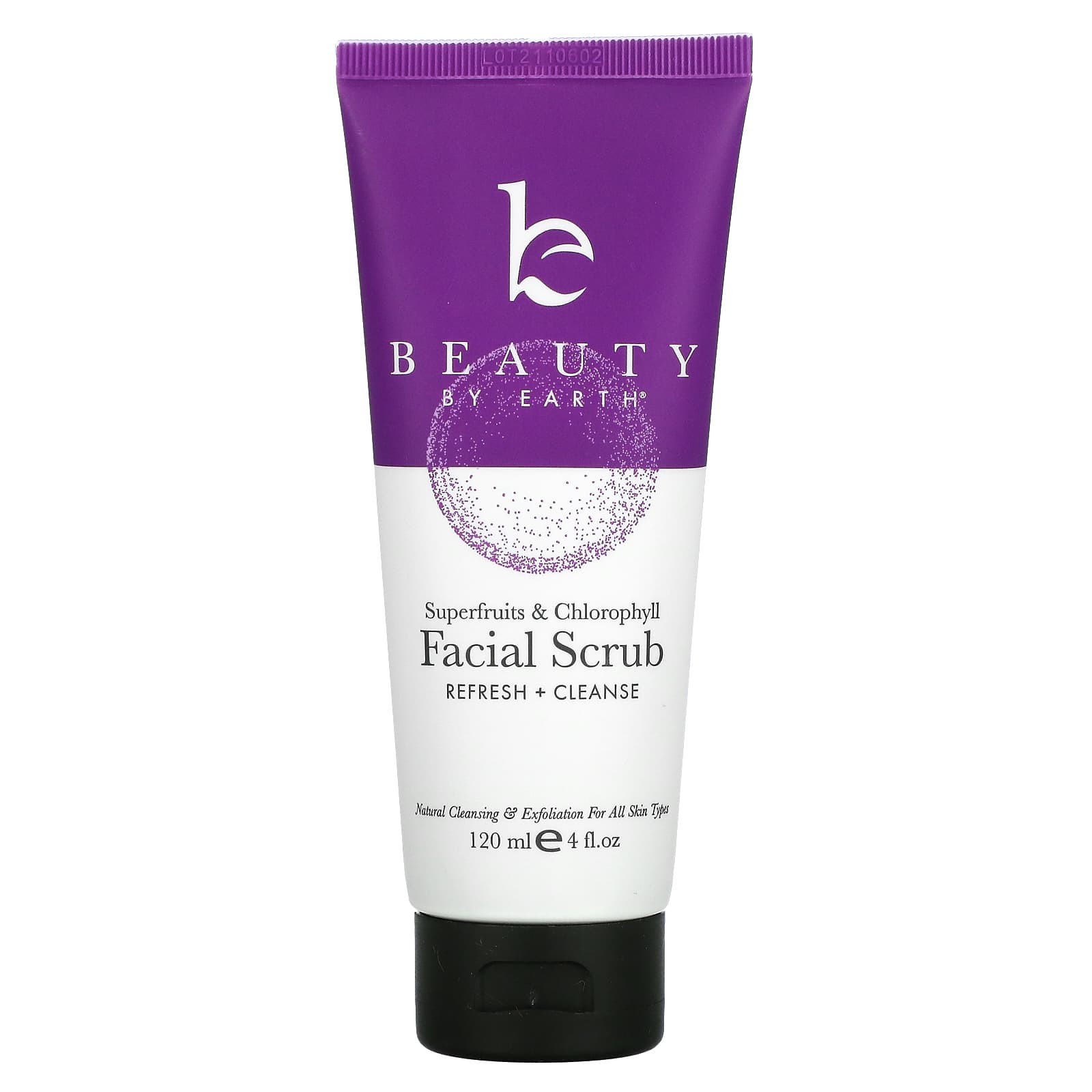 Beauty By Earth-Superfruits & Calendula Microdermabrasion Face Scrub Exfoliant-Cleanser & Skin Polish-4 fl oz (120 ml)