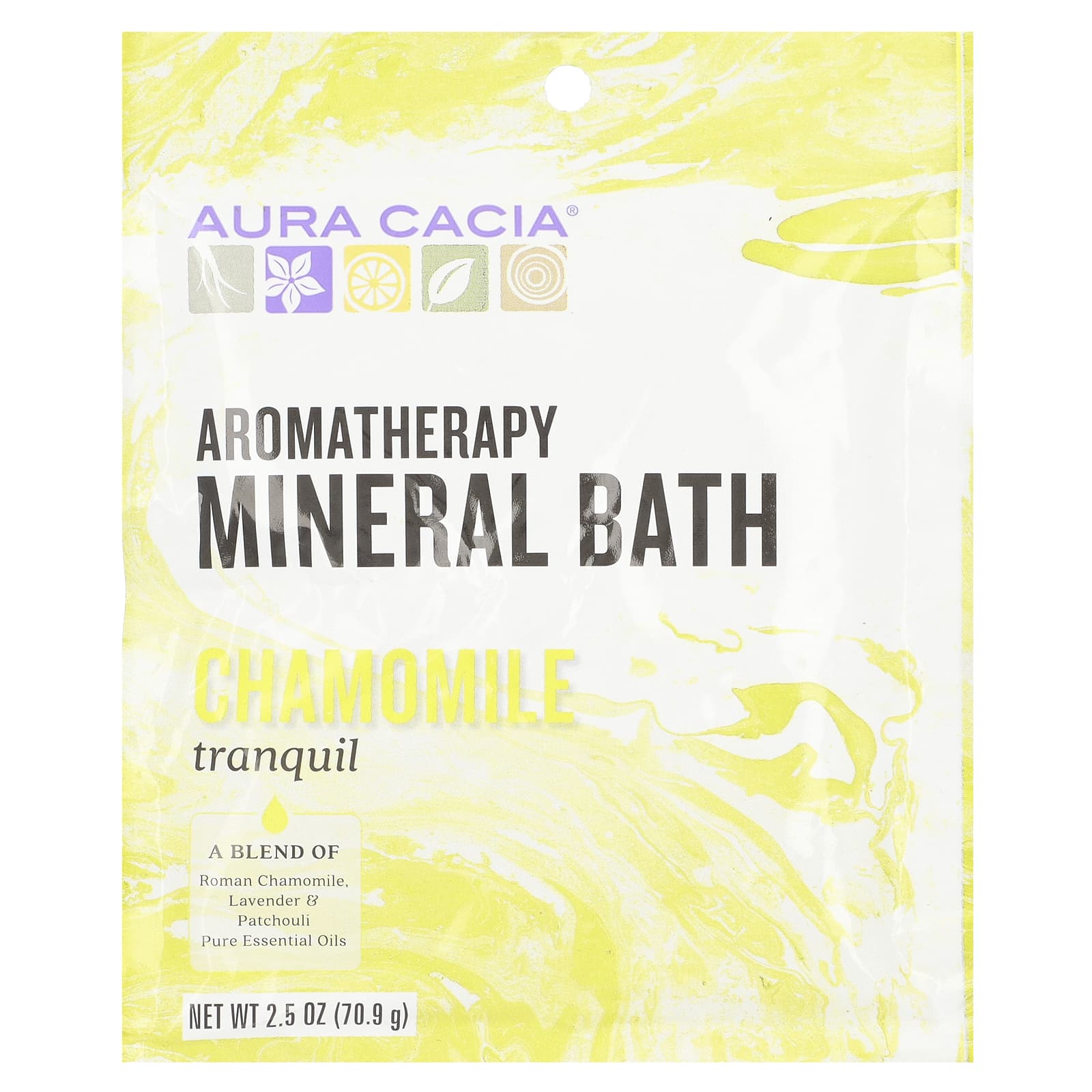 Aura Cacia-Aromatherapy Mineral Bath-Chamomile-2.5 oz (70.9 g)