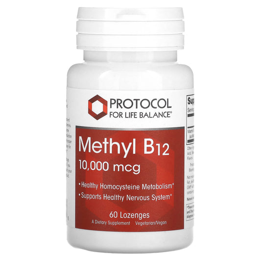 Protocol for Life Balance-Methyl B12-10,000 mcg-60 Lozenges