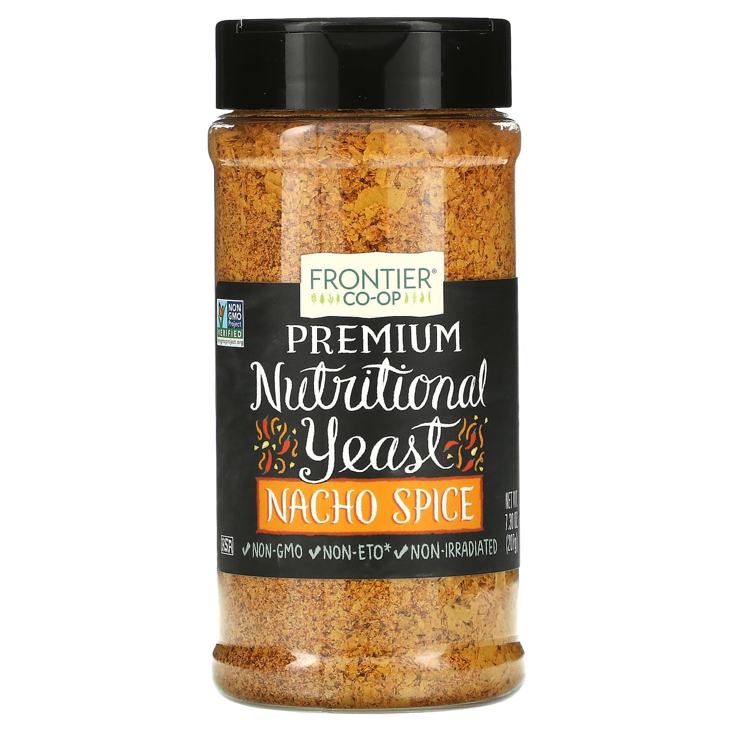 Frontier Co-op-Premium Nutritional Yeast-Nacho Spice-7.3 oz (207 g)