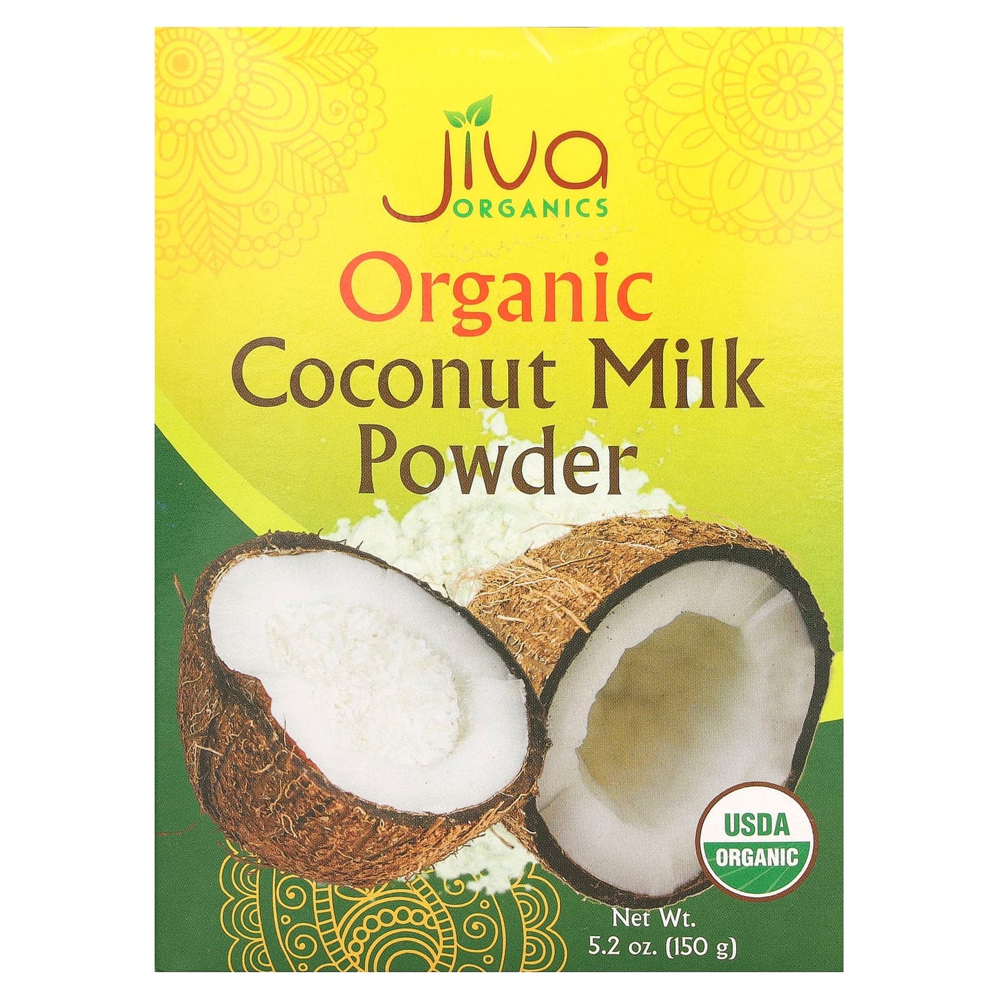 Jiva Organics-Organic Coconut Milk Powder-5.2 oz (150 g)