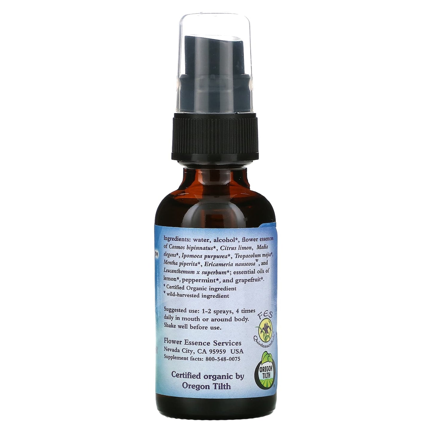 Flower Essence Services, Mind-Full, Flower Essence & Essential Oil, 1 fl oz (30 ml)