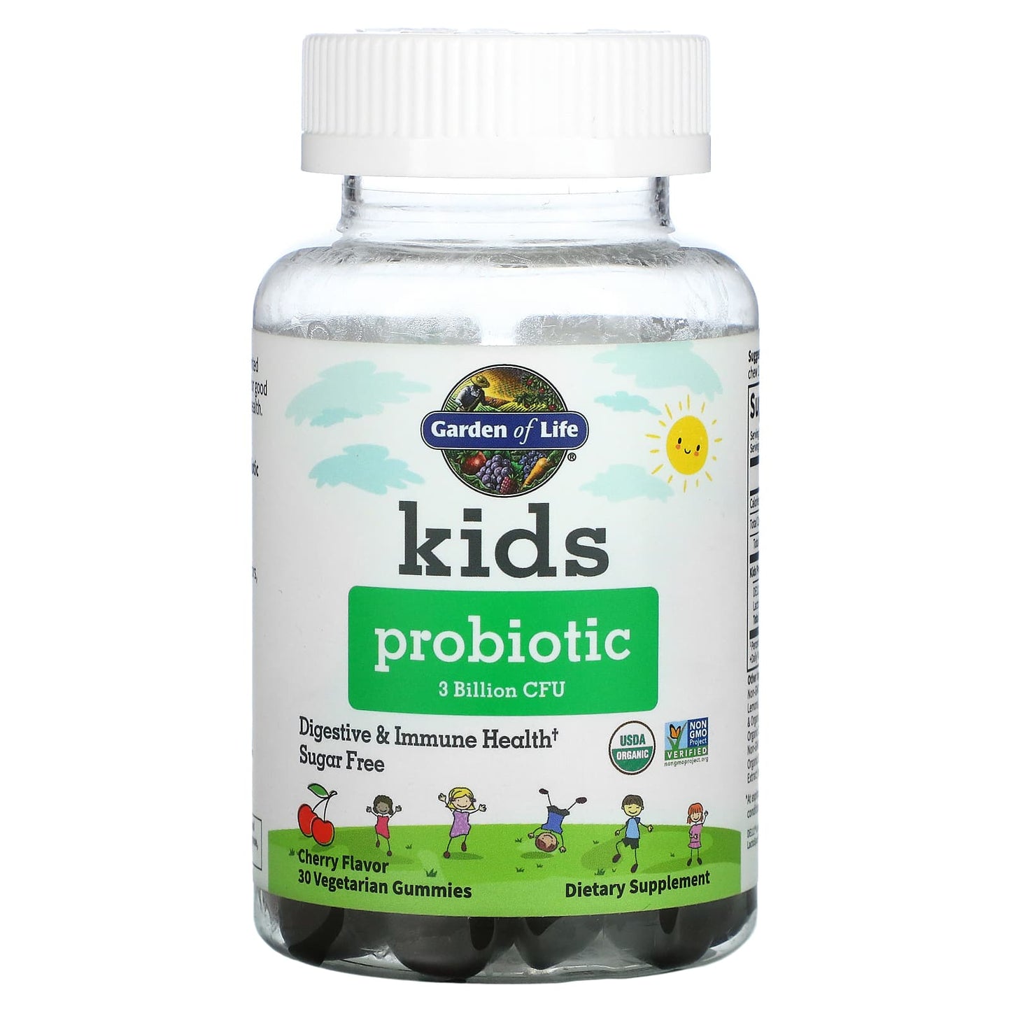 Garden of Life-Kids Probiotic-Cherry-3 Billion CFU-30 Vegetarian Gummies