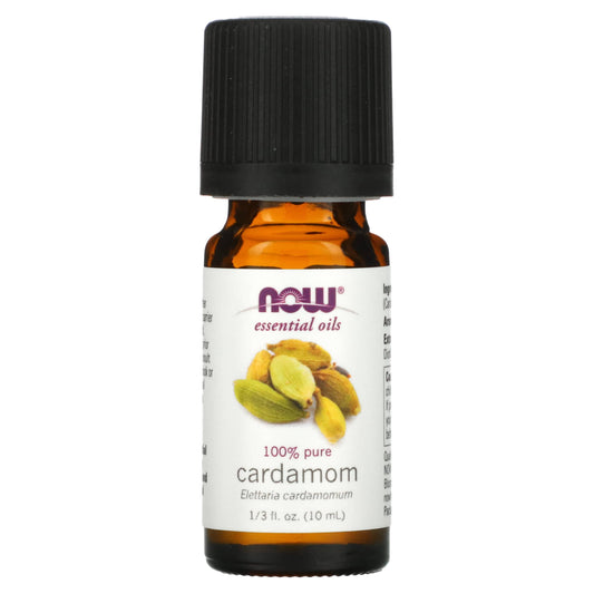 NOW Foods-Essential Oils-100% Pure Cardamom-1/3 fl oz (10 ml)