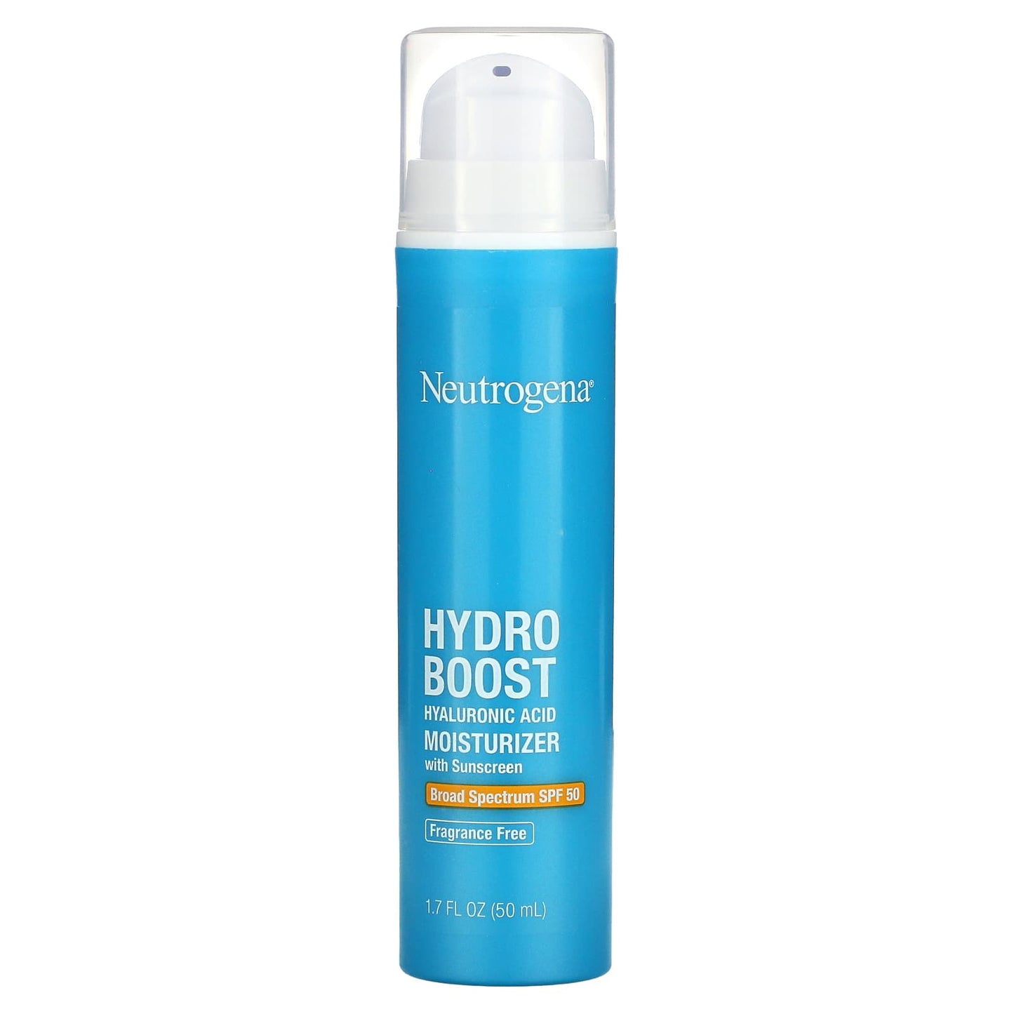 Neutrogena, Hydro Boost Hyaluronic Acid Moisturizer With Sunscreen, SPF 50, Fragrance-Free, 1.7 fl oz  (50 ml)