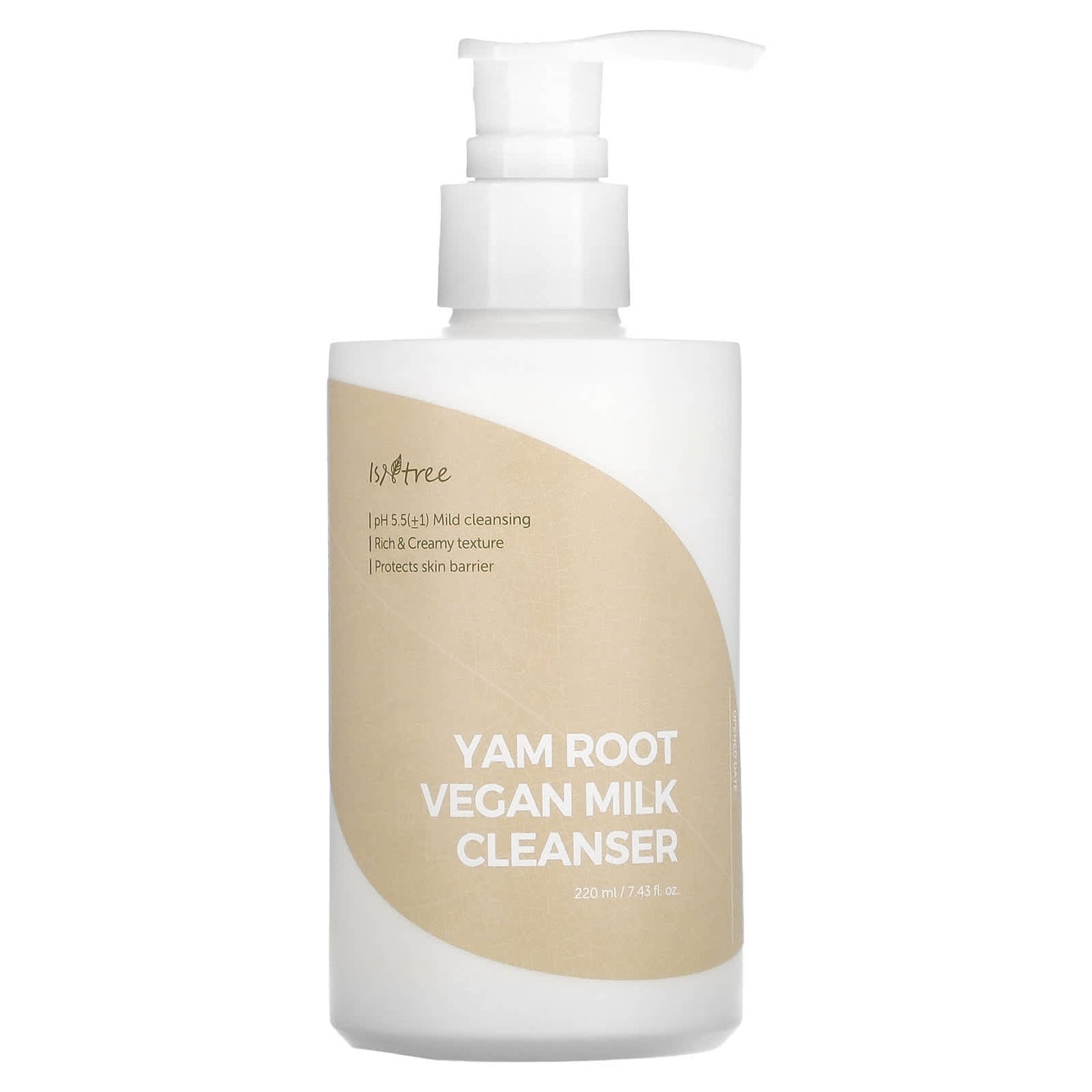 ISNtree-Yam Root Vegan Milk Cleanser-7.43 fl oz (220 ml)