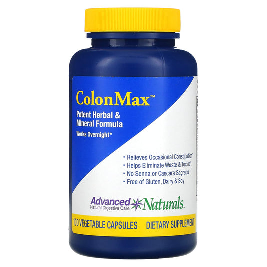 Advanced Naturals-ColonMax-Potent Herbal & Mineral Formula-100 Vegetable Capsules