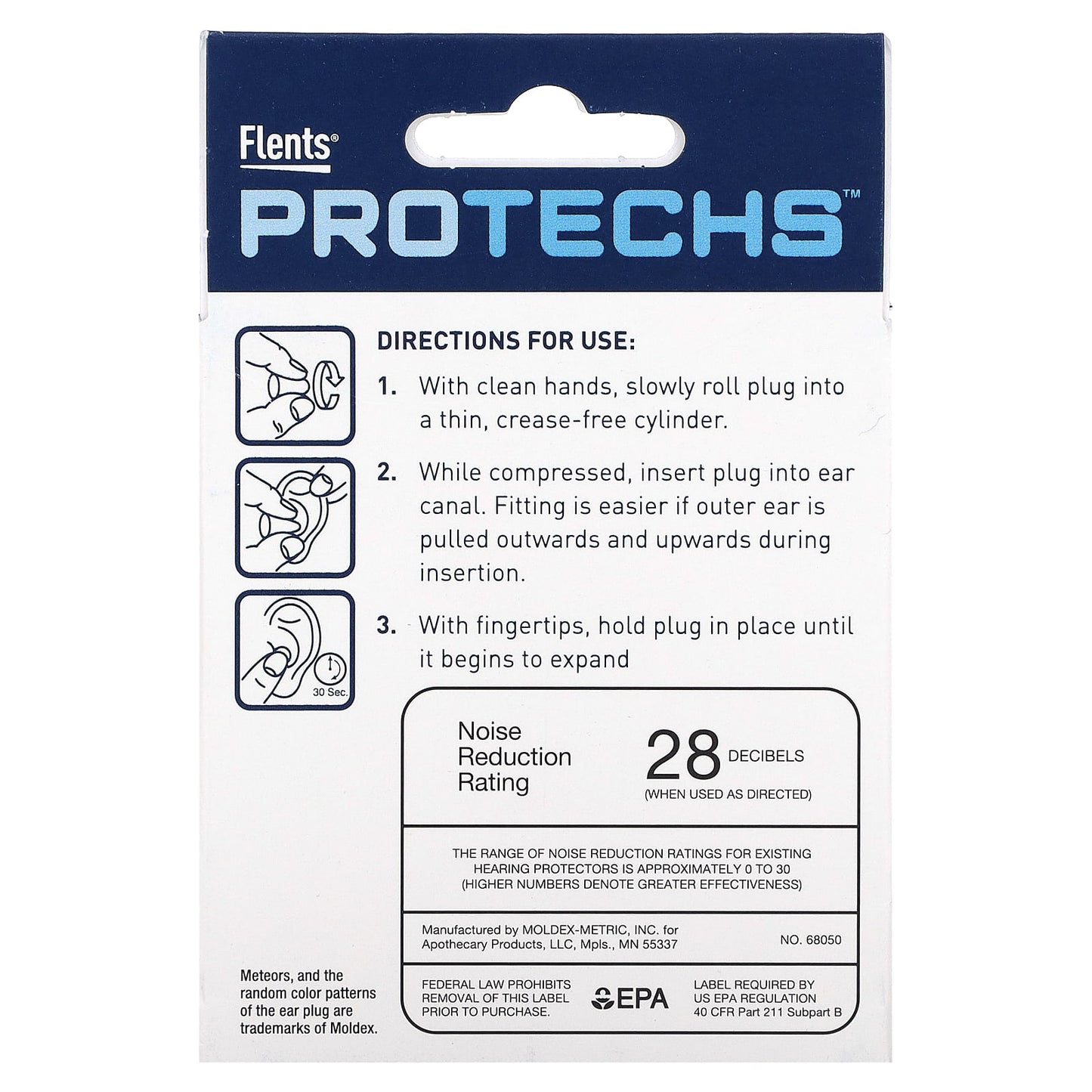 Flents, Protechs, Sleep, Meteors Foam Ear Plugs, 10 Pairs