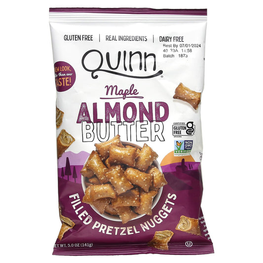 Quinn Snacks-Filled Pretzel Nuggets-Maple Almond Butter-5 oz (141 g)