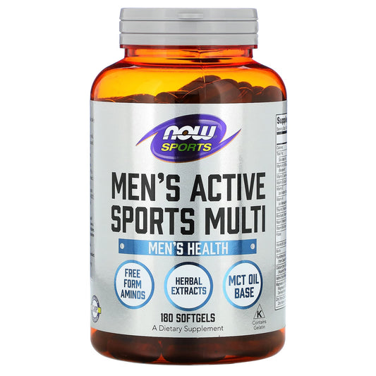 NOW Foods-Sports-Men's Active Sports Multi-180 Softgels