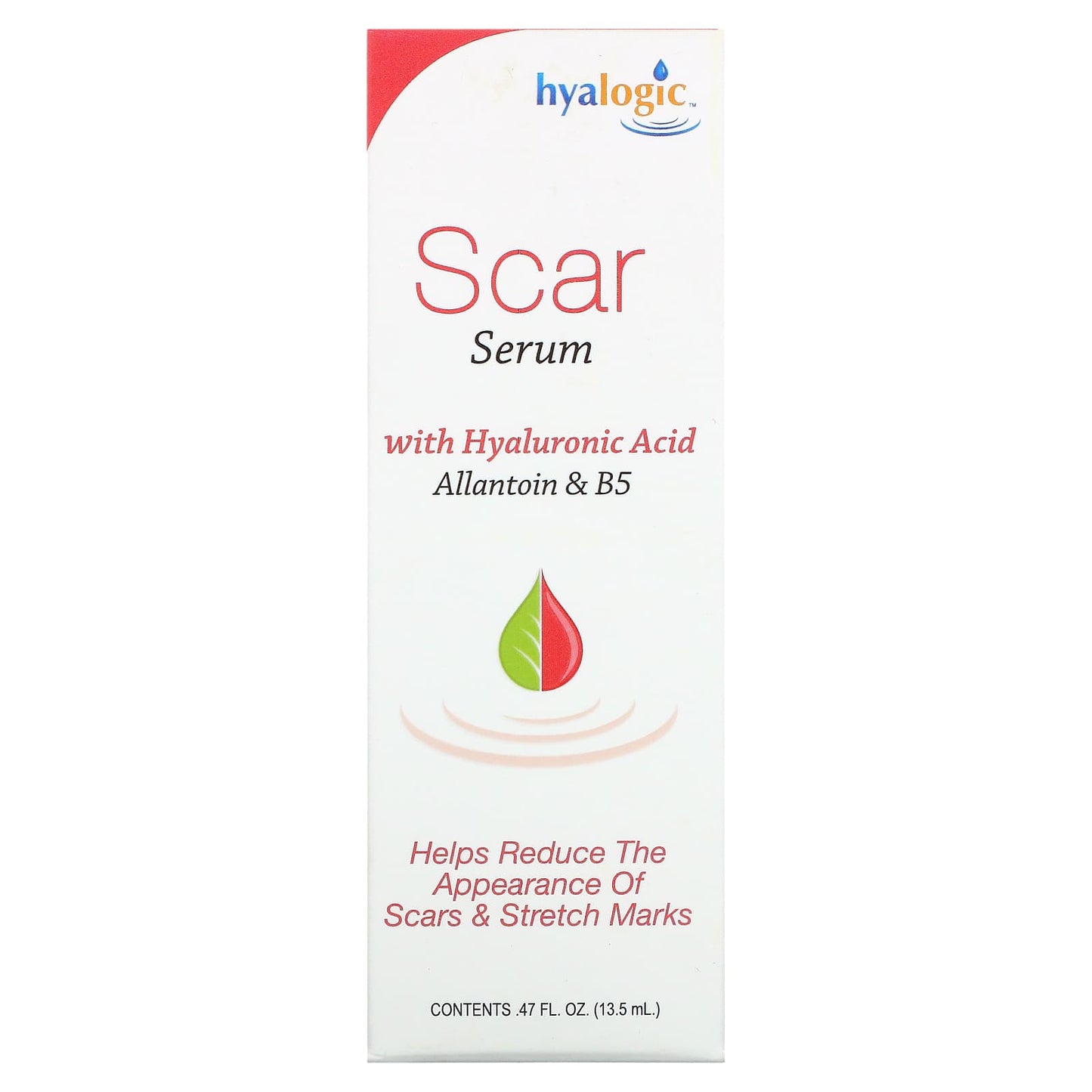 Hyalogic, Scar Serum with Hyaluronic Acid, Allantoin & B5, .47 fl oz (13.5 ml)