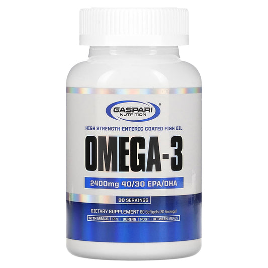 Gaspari Nutrition-Omega-3-2,400 mg-60 Softgels (1,200 mg per Softgel)