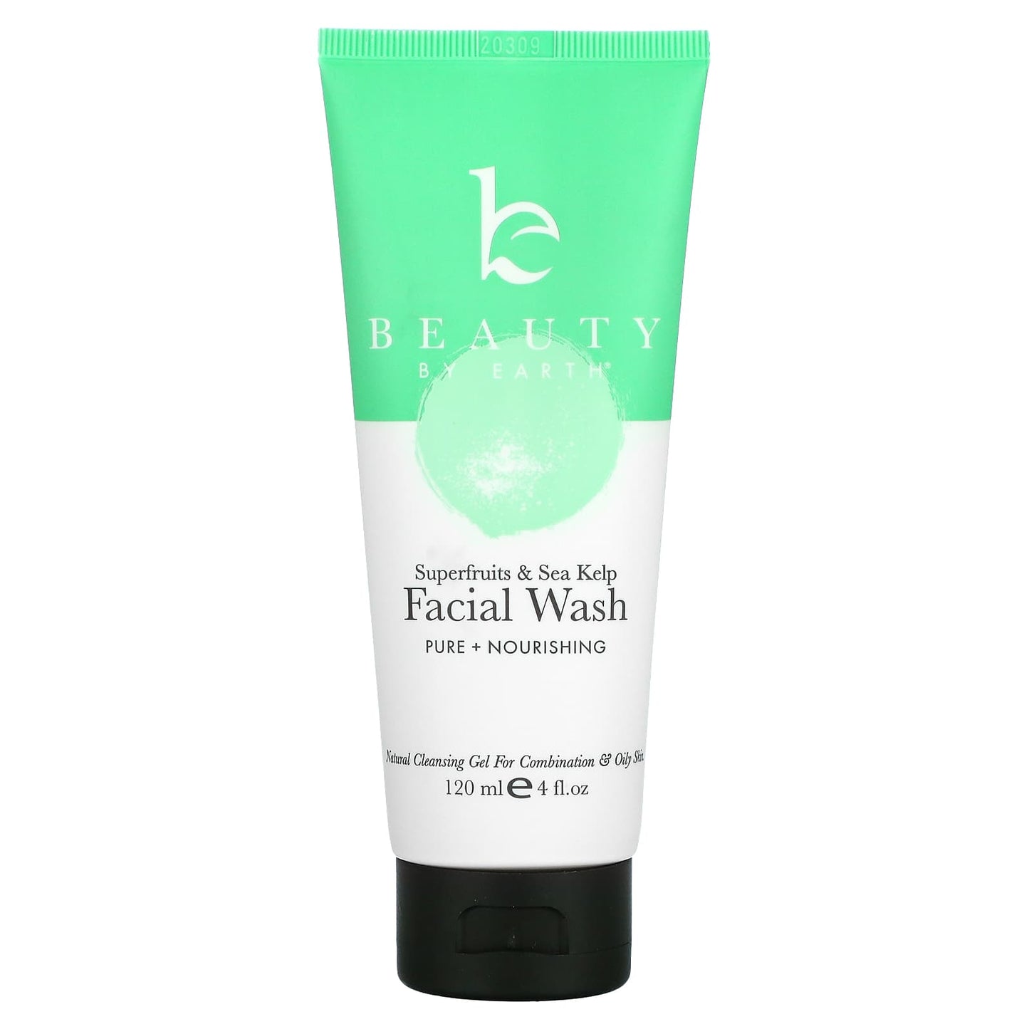 Beauty By Earth-Face Wash for Oily & Combination Skin-Superfruits & Sea Kelp-4 fl oz (120 ml)