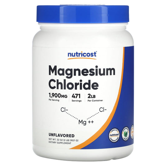 Nutricost-Magnesium Chloride-Unflavored-32 oz (907 g)