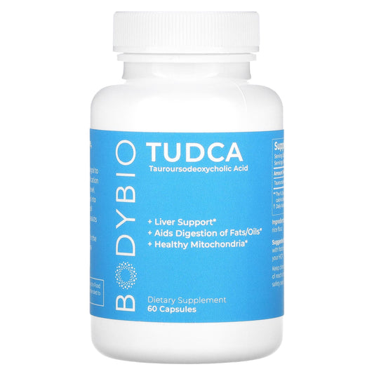 BodyBio-Tudca-Tauroursodeoxycholic Acid-60 Capsules