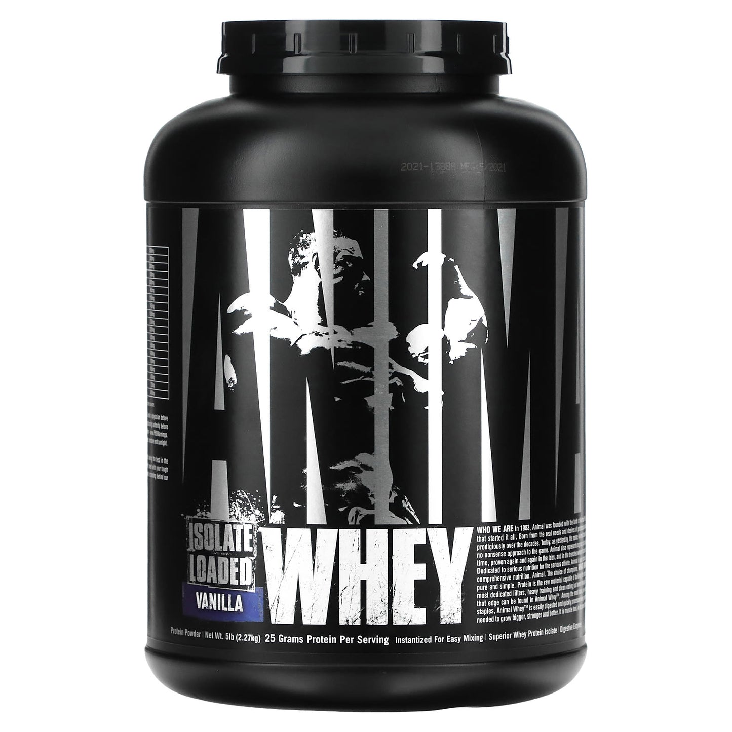 Animal-Whey Isolate Loaded-Vanilla-5 lb (2.27 kg)