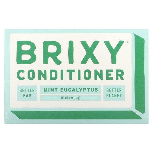 Brixy-Conditioner Bar-Mint Eucalyptus-1 Bar-4 oz (113 g)