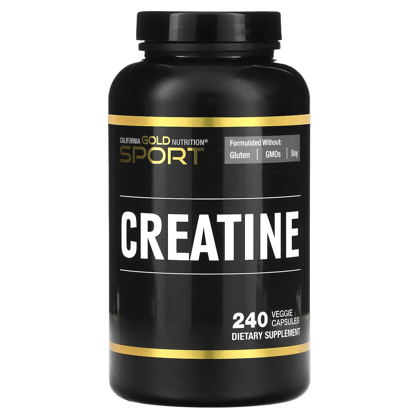 California Gold Nutrition-Creatine-240 Veggie Capsules