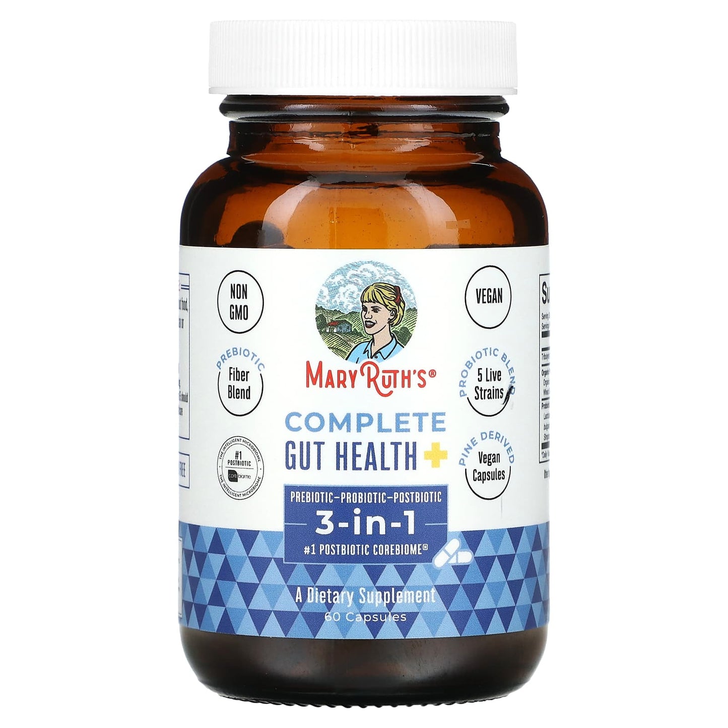 MaryRuth's, Complete Gut Health, 3-in-1, 60 Capsules