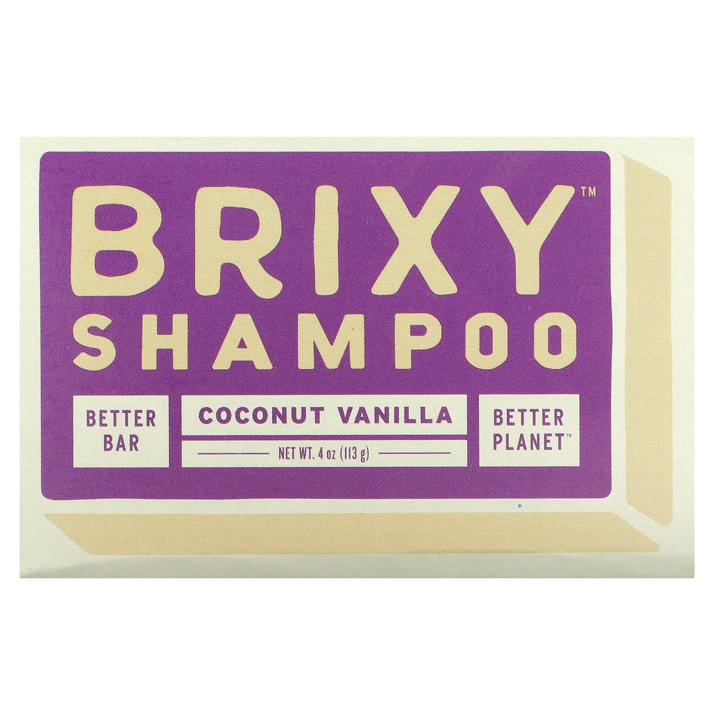 Brixy-Shampoo Bar-Coconut Vanilla-1 Bar-4 oz (113 g)