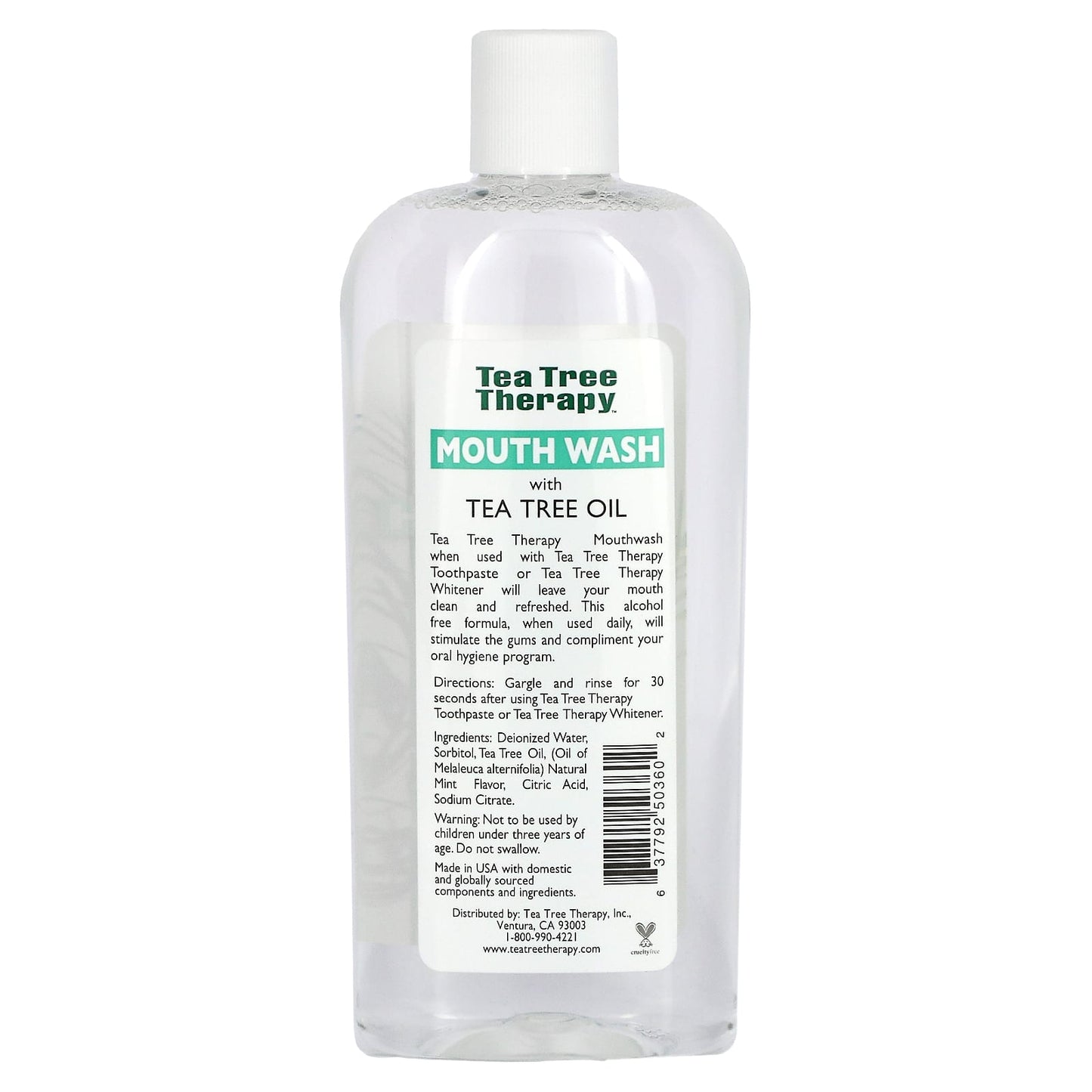 Tea Tree Therapy, Tea Tree Oil Mouthwash, Natural Fresh Flavor, 12 fl oz (354 ml)