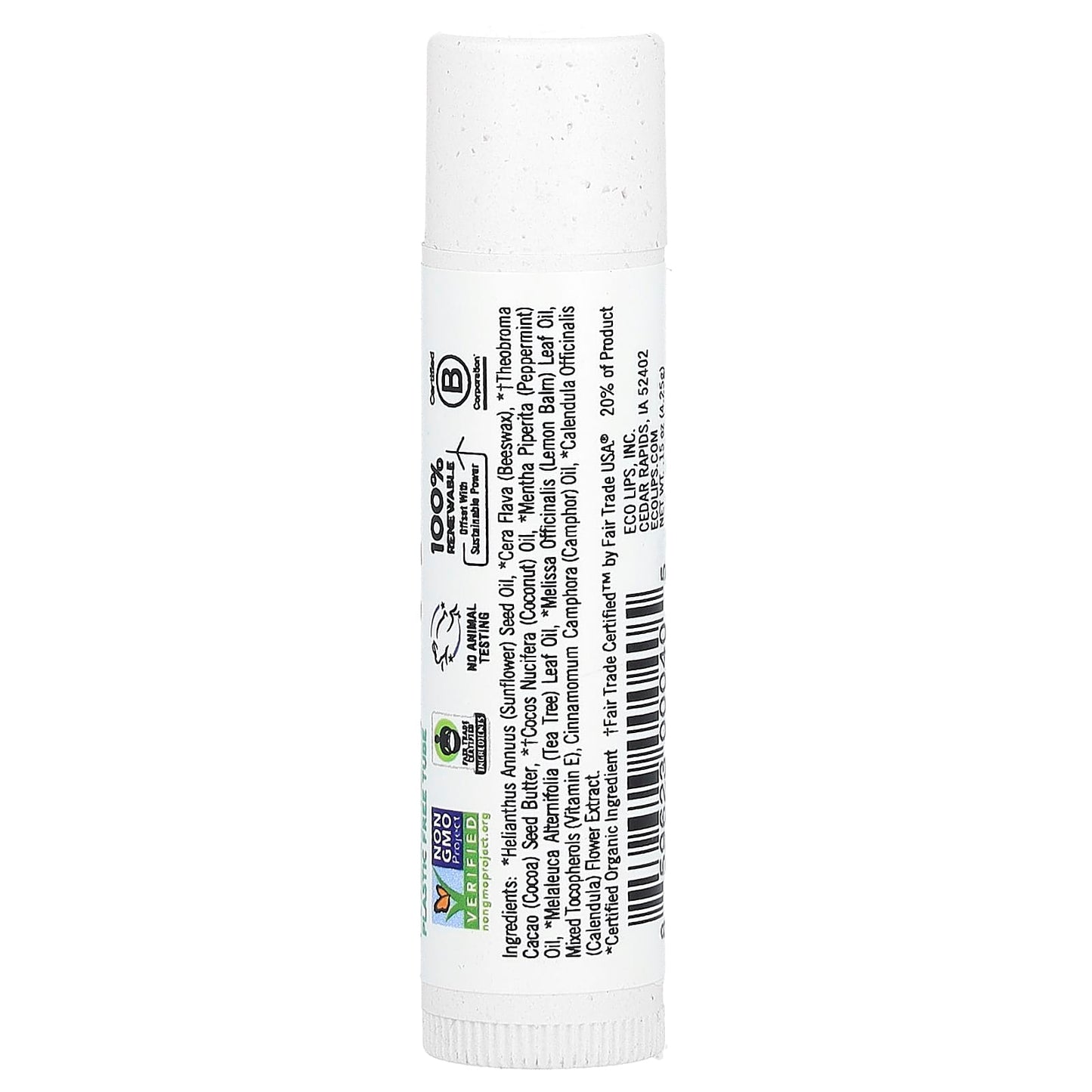 Eco Lips, Medicinal Lip Balm, Tea Tree, 0.15 oz (4.25 g)