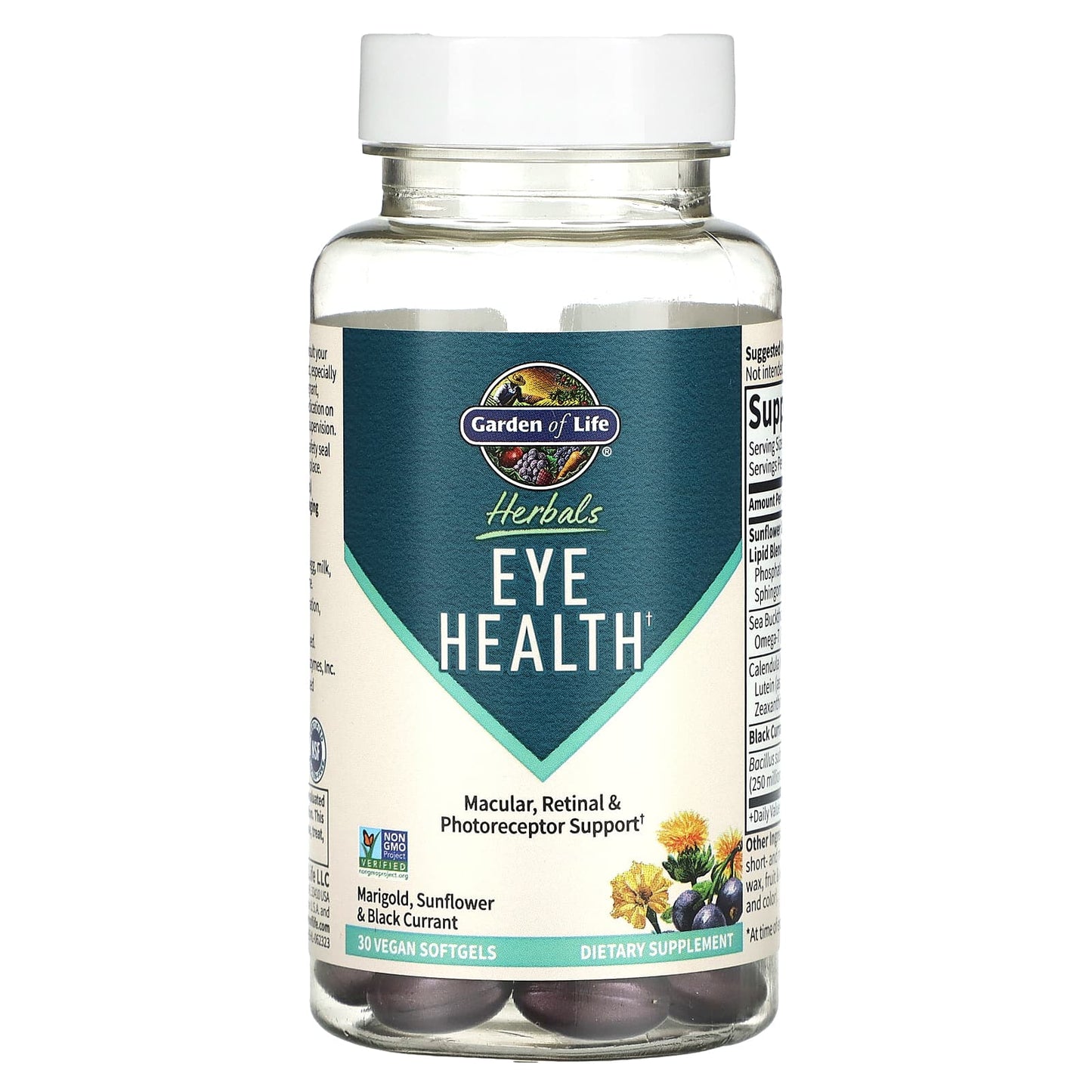 Garden of Life, Herbals, Eye Health, Berry, 30 Vegan Softgels