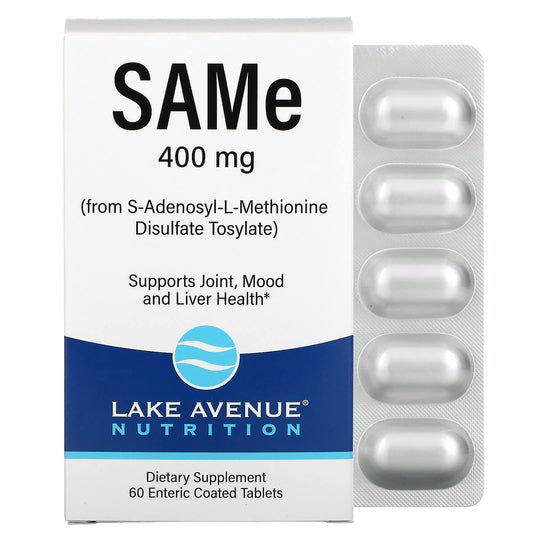 Lake Avenue Nutrition-SAMe ( Disulfate Tosylate)-400 mg-60 Enteric Coated Tablets