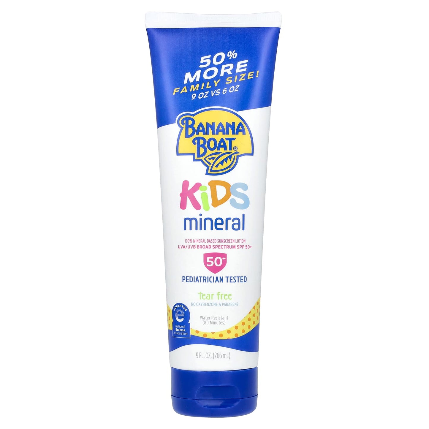 Banana Boat-Kids Mineral Based Sunscreen Lotion-SPF 50+-9 fl oz (266 ml)