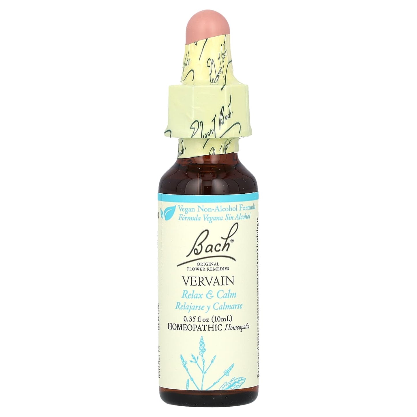 Bach, Original Flower Remedies, Vervain, 0.35 fl oz (10 ml)