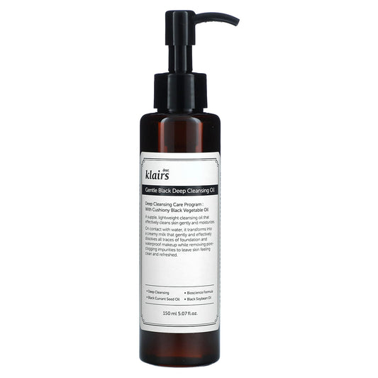 Dear-Klairs-Gentle Black Deep Cleansing Oil-5.07 fl oz (150 ml)