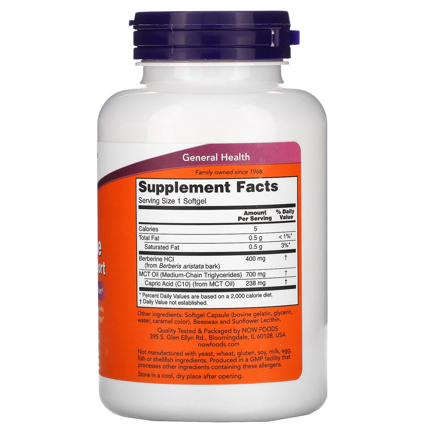 NOW Foods, Berberine Glucose Support, 90 Softgels