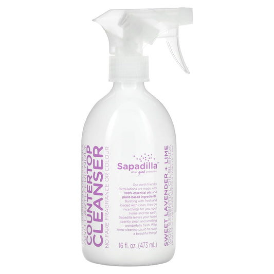 Sapadilla-Countertop Cleanser-Sweet Lavender + Lime-16 fl oz (473 ml)