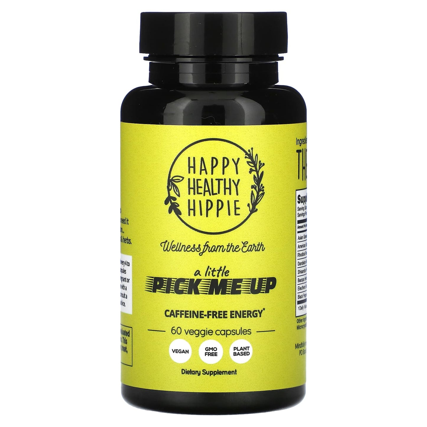 Happy Healthy Hippie, A Little Pick Me Up, Caffeine Free Energy , 60 Veggie Capsules