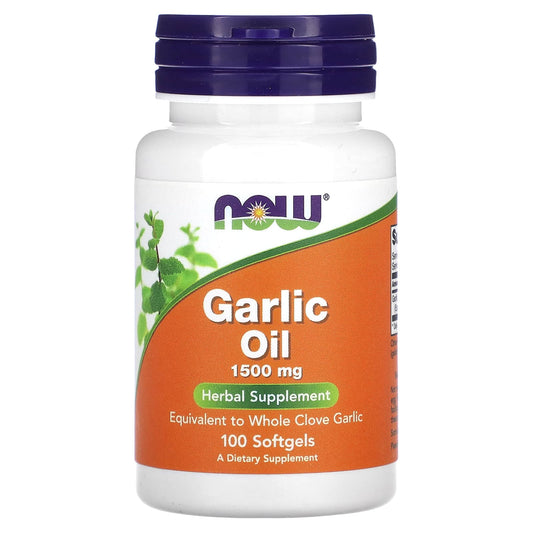 NOW Foods-Garlic Oil-1,500 mg-100 Softgels