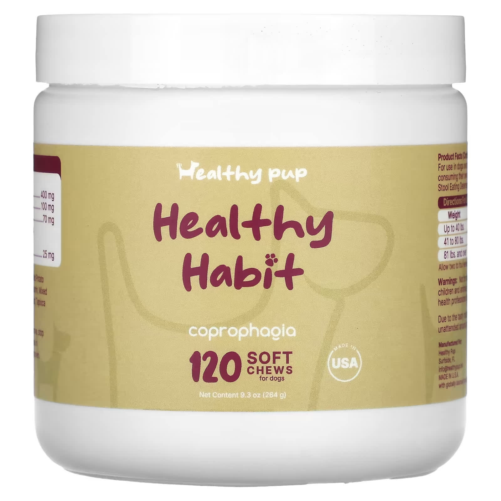 Healthy Pup-Healthy Habit-For Dogs-120 Soft Chews-9.3 oz (284 g)