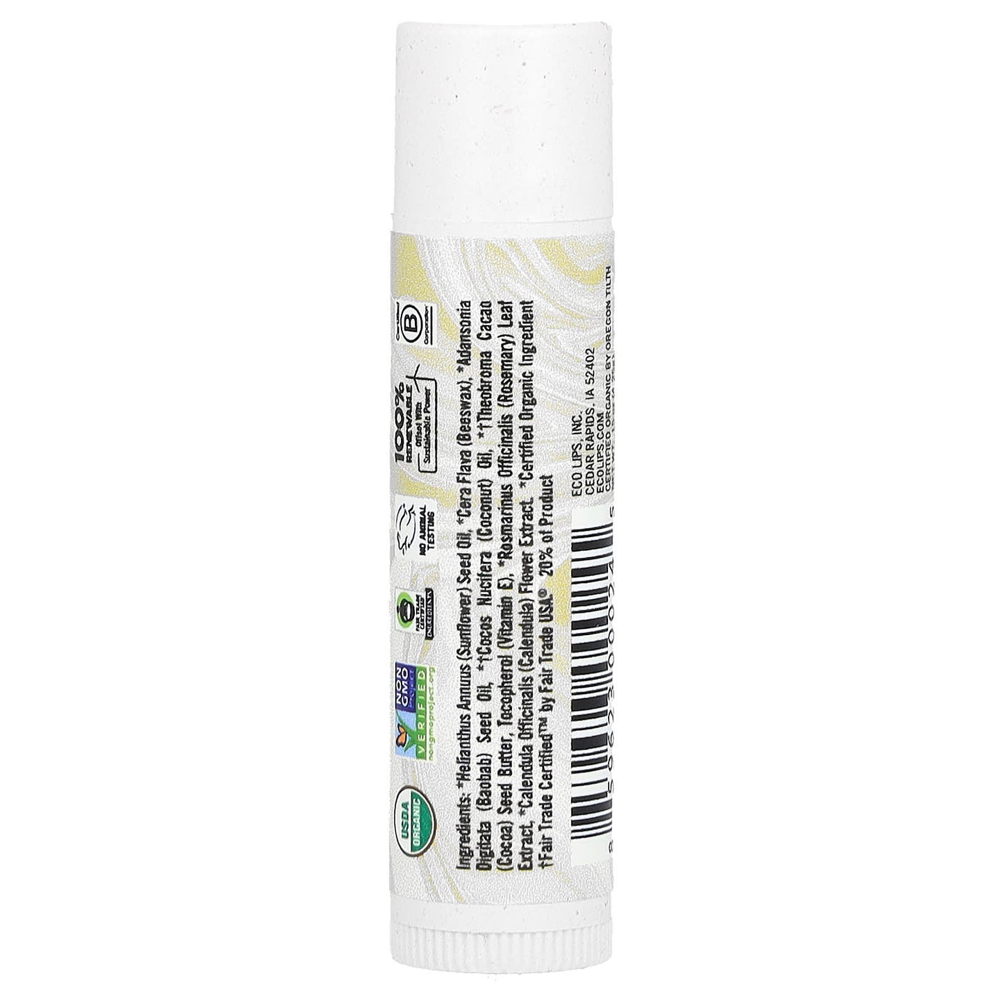 Eco Lips, Gold, Lip Balm, Unflavored , 0.15 oz (4.25 g)